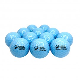 Light Blue Golf Balls with Logo