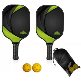 Logo Branded Carbon Fiber Pickleball Paddle Set