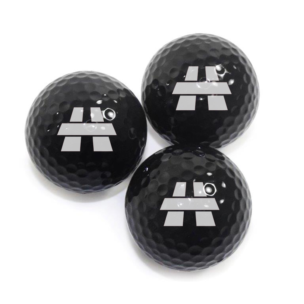 Personalized Colored Golf Balls Black Personalized Colored Golf Balls Black