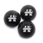 Personalized Colored Golf Balls Black