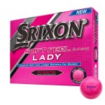 Customized Srixon Soft Feel Lady PINK Golf Ball - Dozen Box