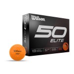 Wilson Staff 50 Elite Orange Golf Balls with Logo