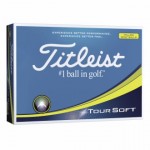 Logo Printed Titleist Tour Soft Yellow Golf Ball