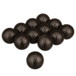 12pcs Black Golf Balls with Logo
