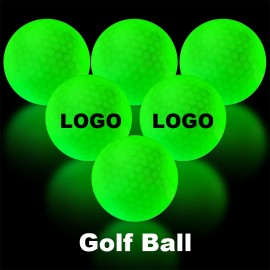 Logo Branded Custom Super Bright LED Light Up Glow In The Dark Golf Ball