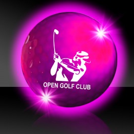 Pink Night Flyer Golf Ball with Logo  Pink Night Flyer Golf Ball with Logo