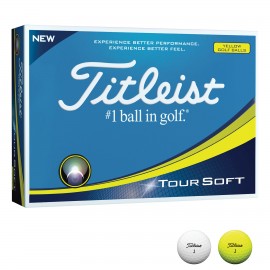 Titleist Tour Soft Golf Ball with Logo  Titleist Tour Soft Golf Ball with Logo