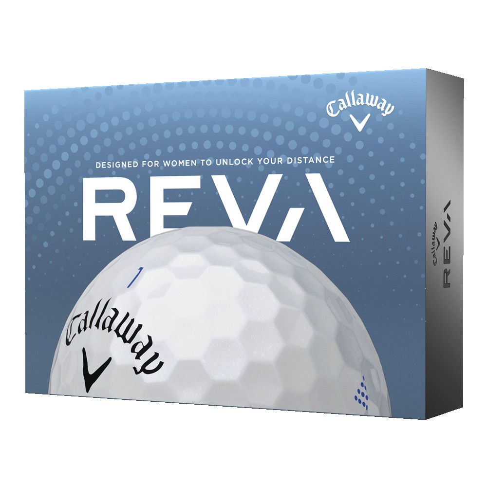 Callaway 2023 Reva Womens Golf Balls - Pearl with Logo