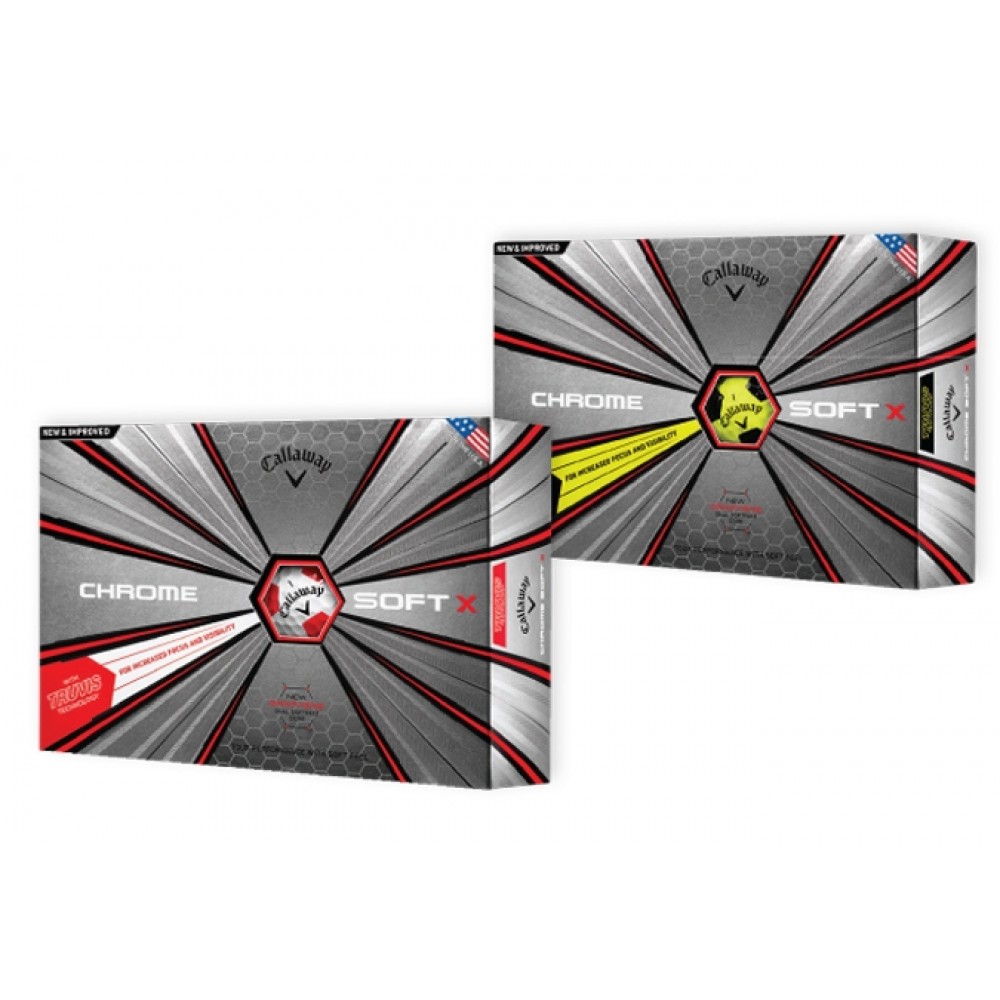 Callaway Chrome Soft X Truvis White Golf Balls Custom Branded Callaway Chrome Soft X Truvis White Golf Balls Custom Branded