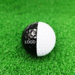 Custom 2 Layer White Black Golf Balls with Logo
