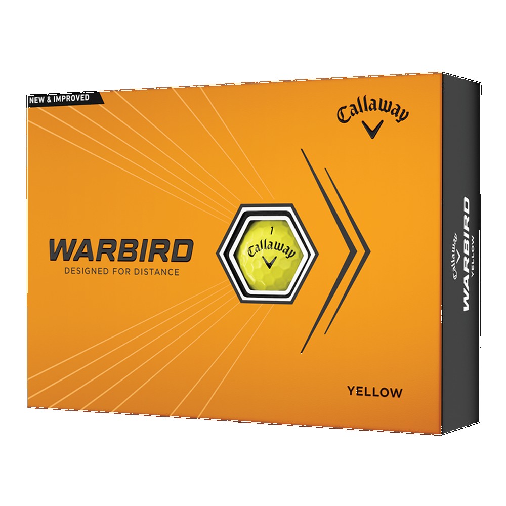 Callaway 2023 Warbird Golf Balls - Yellow with Logo