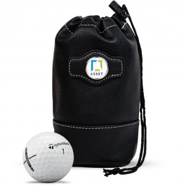 6 Golf Ball Shag Bag w/TaylorMade Distance Golf Balls with Logo