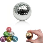 Logo Branded Metal Plating Double Layer Golf Ball