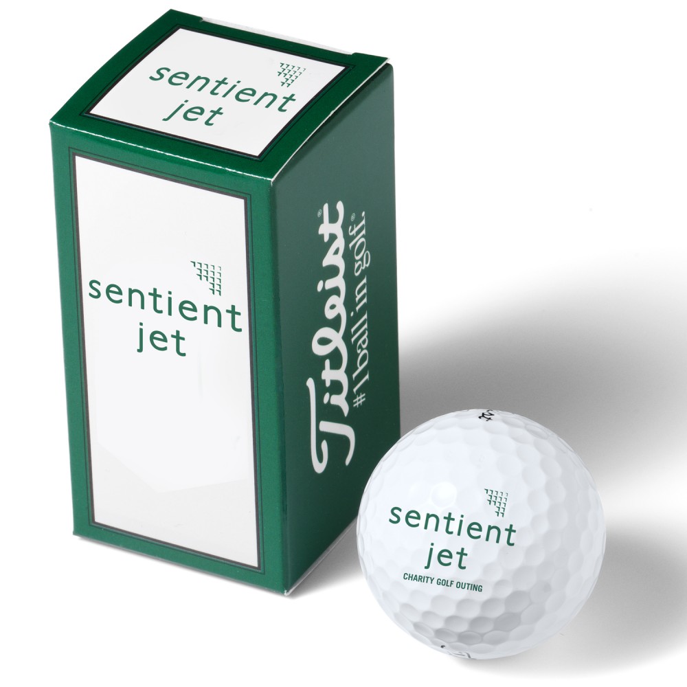 Titleist Pro V1 Packedge Custom Two Ball Sleeve with Logo