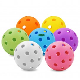Colorful 40-Hole Practice Balls with Logo  Colorful 40-Hole Practice Balls with Logo
