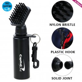 Golf Club Cleaner Brush with Nylon Bristles Head and Water Bottle with Logo
