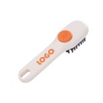 Shoe Brush With Cleaning Solution with Logo