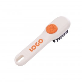 Shoe Brush With Cleaning Solution with Logo