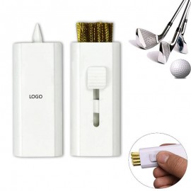 Pocket Retractable Golf Club Cleaning Brush Tool with Logo