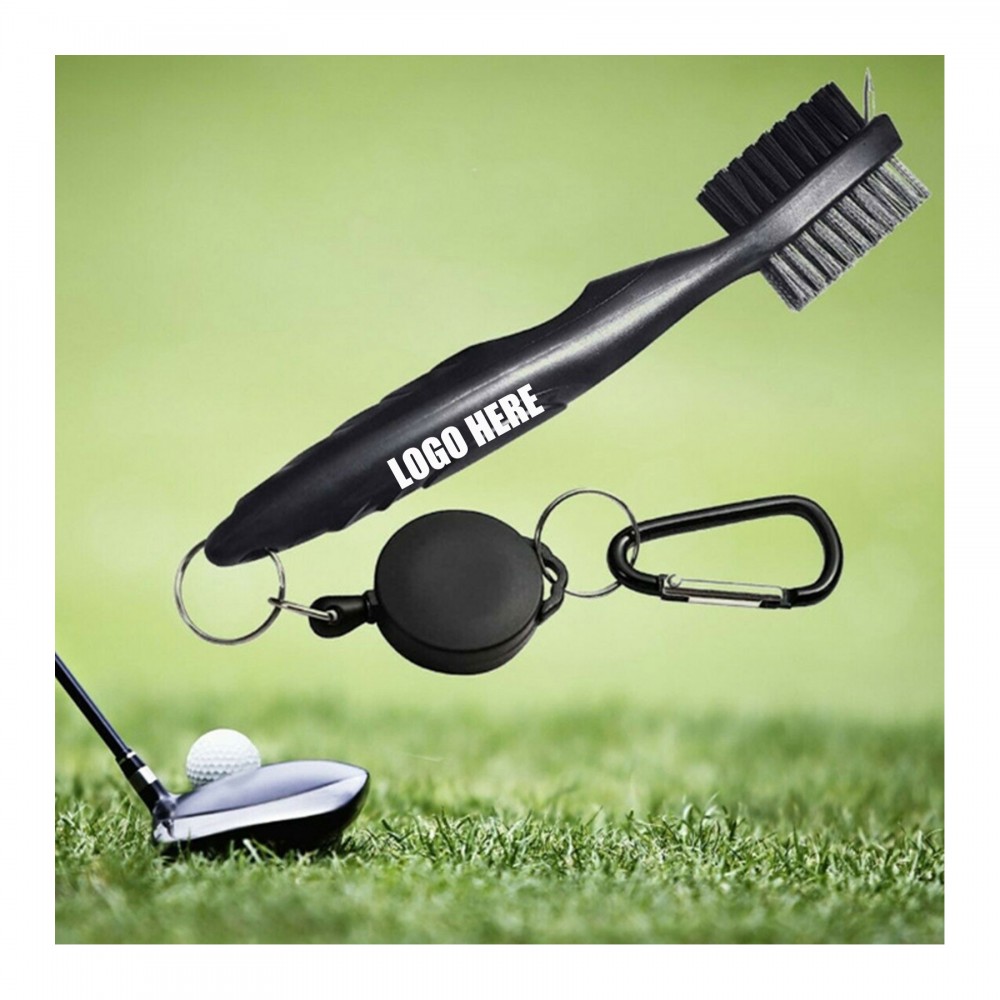 Retractable Club Brush With Clasp with Logo