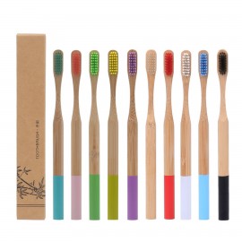 Eco-Friendly Bamboo Toothbrush: Natural Oral Care Essential with Logo  Eco-Friendly Bamboo Toothbrush: Natural Oral Care Essential with Logo