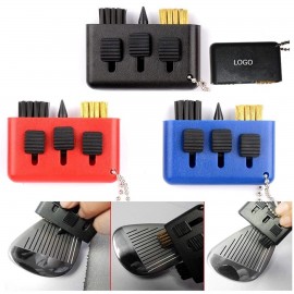 Personalized 3-in-1 Portable Tool Cleaning Golf Club Brush