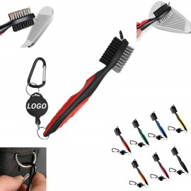 Golf Brush Groove Cleaner With Retractable Zip Line with Logo