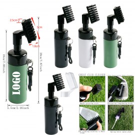Press Golf Club Spray Cleaning Brush with Logo  Press Golf Club Spray Cleaning Brush with Logo