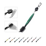 Promotional Golf Cleaning Brush with Retractable Keychain