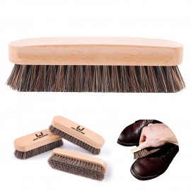 Horsehair Shoe Brush with Logo