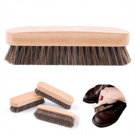 Horsehair Shoe Brush with Logo