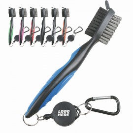 3-In-1 Golf Club Cleaning Brush with Logo