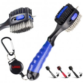 Golf Club Brushes and Groove Cleaner with Magnetic Keychain with Logo