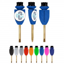 Skinny Golf Pocket Caddie Brush Tool with Logo  Skinny Golf Pocket Caddie Brush Tool with Logo