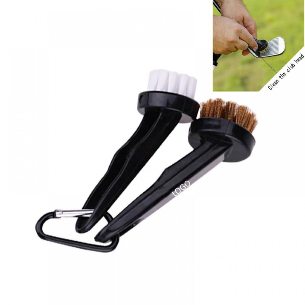 Round Head Golf Brush Cleaner with Logo
