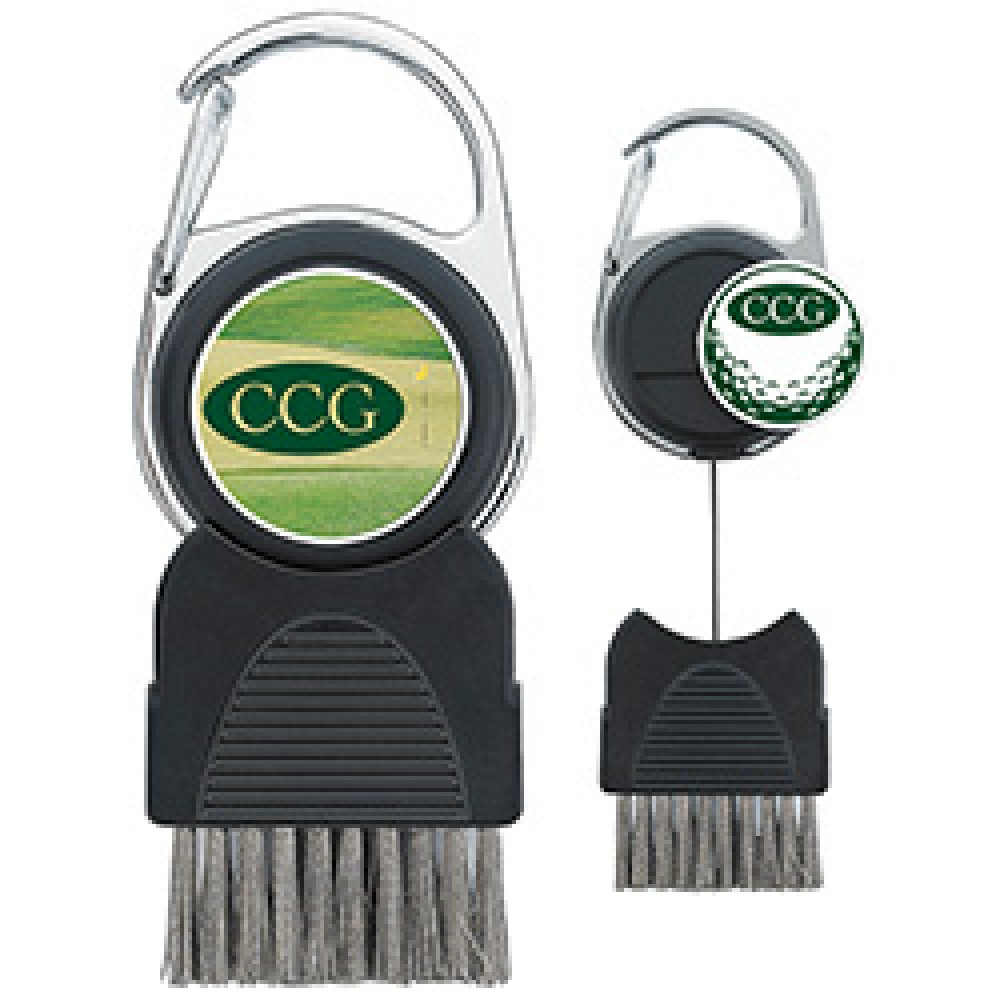 Custom Branded Good Value Golf Club Brush w/Ball Marker Custom Branded Good Value Golf Club Brush w/Ball Marker