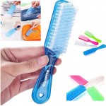 Logo Printed Household Laundry Plastic Handle Shoe Brush