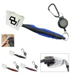 Two-Faced Golf Cleaning Brush W/ A Cap with Logo