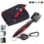 Customized Golf Cleaner Set, Golf Towel with Brush