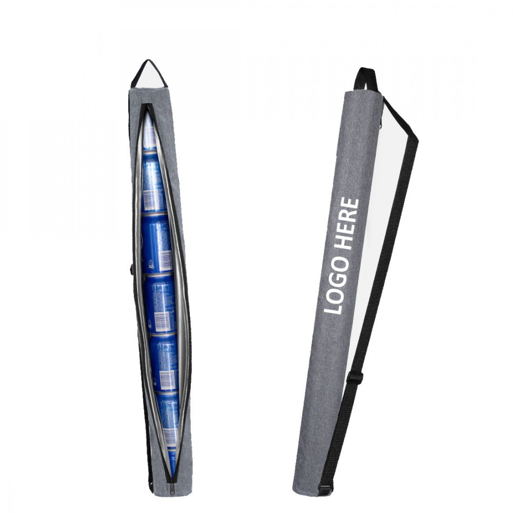 Golf Beer Cooler Tube /7 Can Capacity with Logo