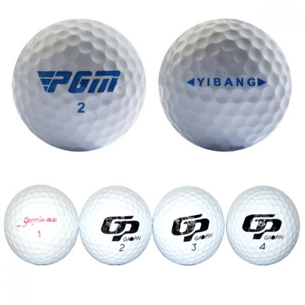 Logo Printed Golf Ball - White Golf Balls Logo Printed Golf Ball - White Golf Balls