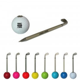 Logo Branded Black Ink Golf Desk Ballpoint Pen