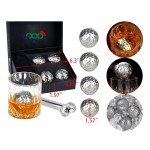 Golfer 4X Whiskey Golf Balls with 1 Tongs with Logo