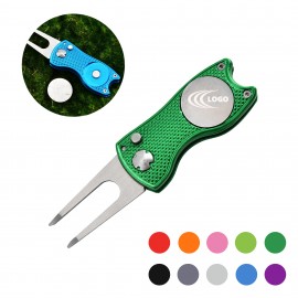 Custom Folding Metal Golf Divot Tool