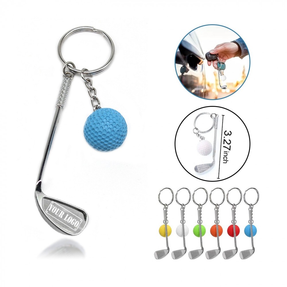 Golf Club Keychain with Logo Golf Club Keychain with Logo