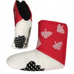 Two-Tone Velcro Closure Blade Putter Cover w/ Free Shipping with Logo
