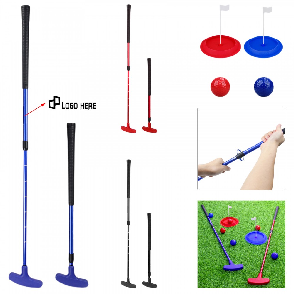 Retractable Double-Sided Golf Putter with Logo Retractable Double-Sided Golf Putter with Logo