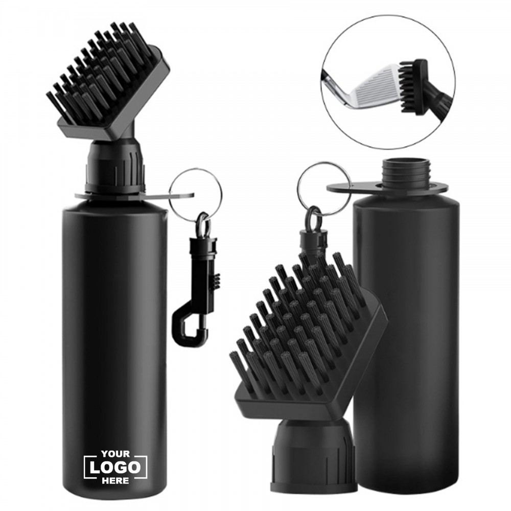 Personalized Golf Club Brush Cleaner with Retainer Clip and Squeeze Water Bottle Personalized Golf Club Brush Cleaner with Retainer Clip and Squeeze Water Bottle