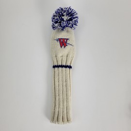 Knitted Wool Hybrid Headcover with Logo  Knitted Wool Hybrid Headcover with Logo