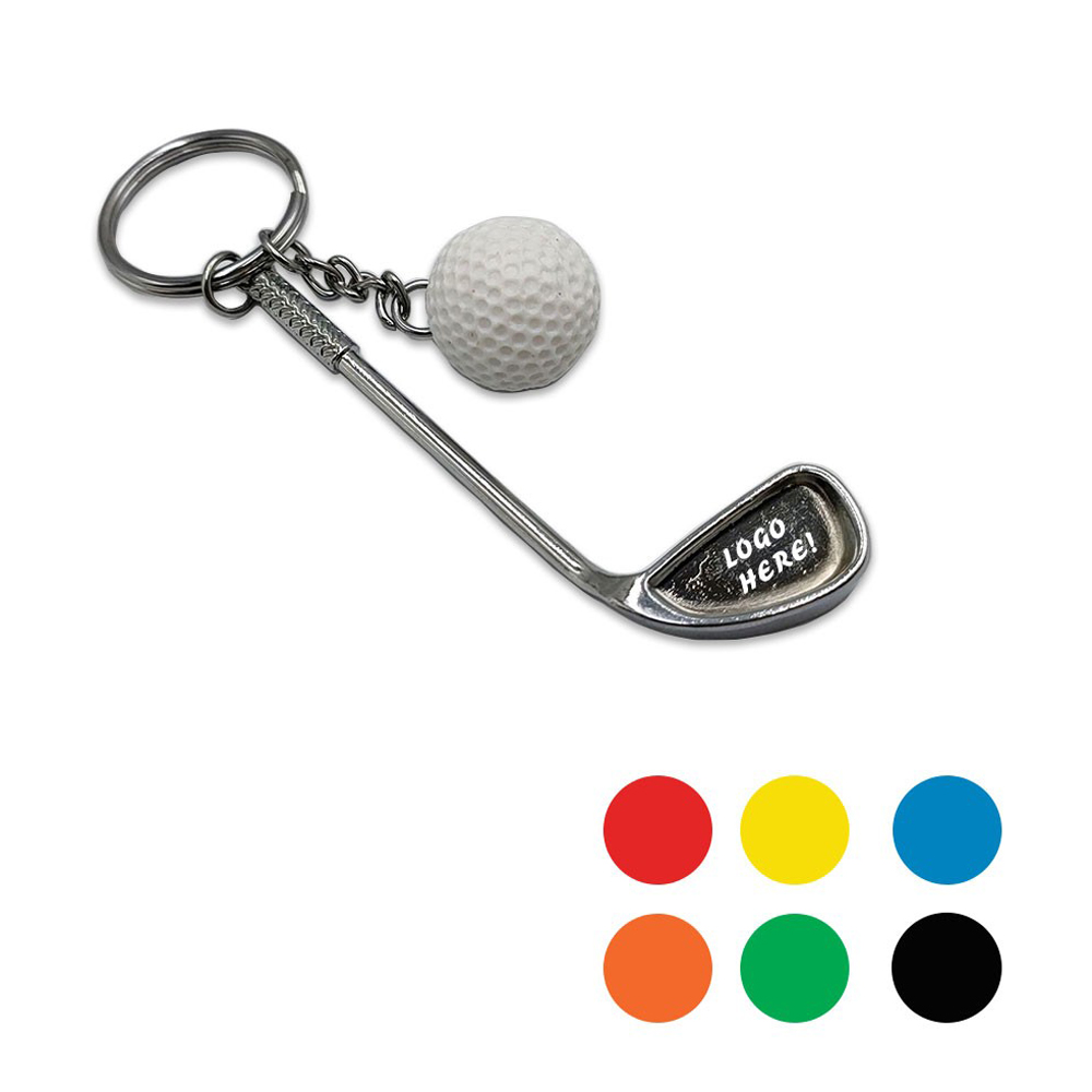 Golf Clubs Keychain with Logo